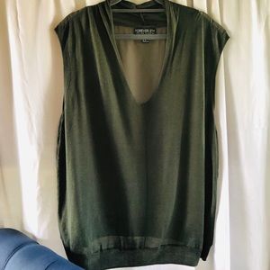 Forever 21 Olive Green Sweater Top